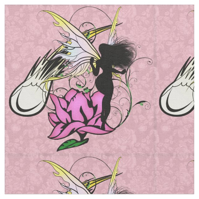 Tela Rosa Sombra Hada (De cerca)
