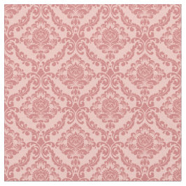 Tela Rosa vintage damasco