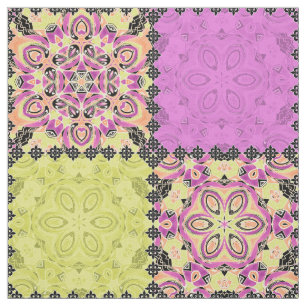 Tela Rosa y cal, patchwork