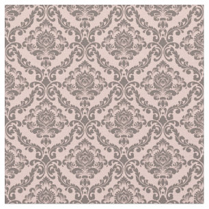 Tela Rosa y Damasco Damask