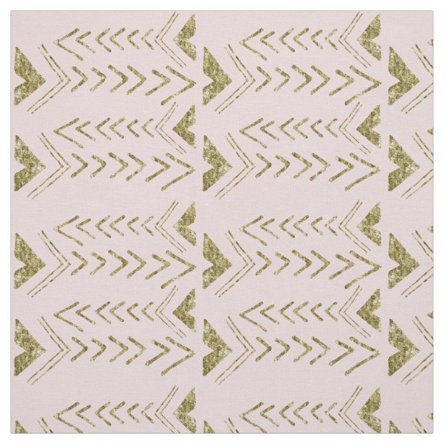 Tela Rosa y flechas del oro (Retal)