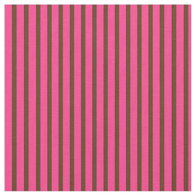 Tela rosa y marrón de 13 rayas (De cerca)