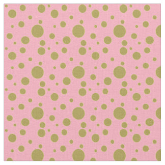 Tela Rosa y materia textil del lunar del oro