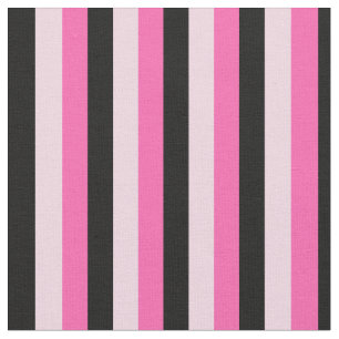 Tela Rosa y rayas negras