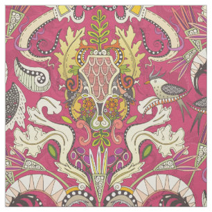 Tela rosado boho rococo