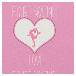 Tela Rosado patinaje artístico el amor del corazón I