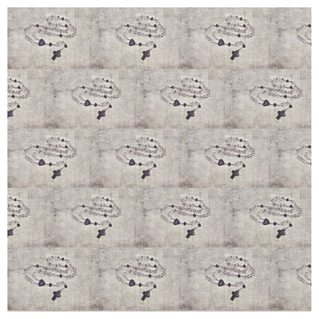 Tela Rosario católico (De cerca)