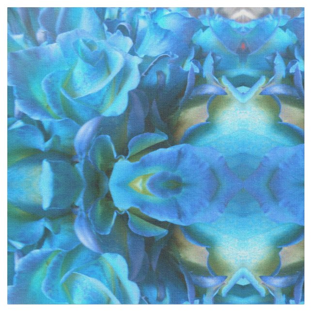 Tela Rosas azules (De cerca)