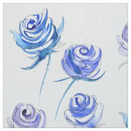 Tela Rosas azules brillantes