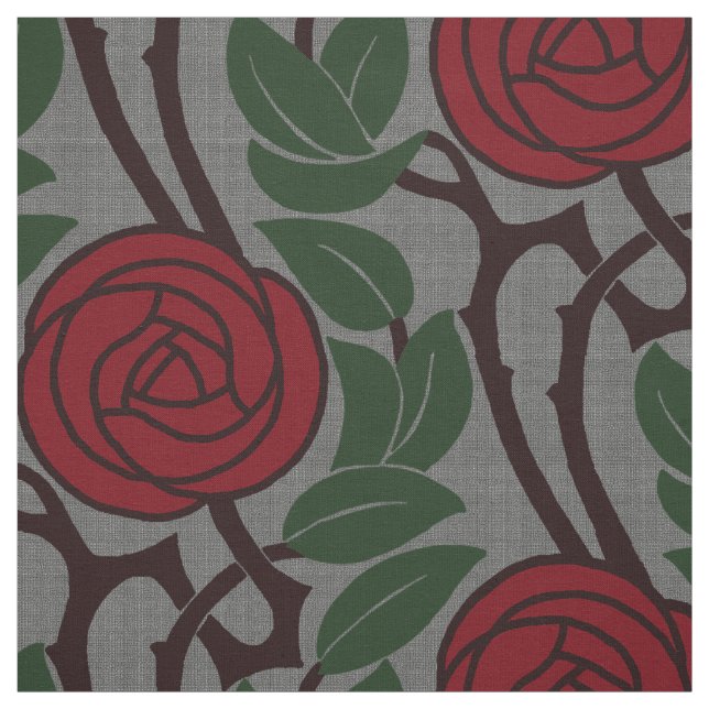 Tela Rosas de Art Nouveau (Retal)