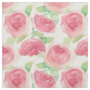 Tela Rosas de Col repollo rosa inglés floral campestre 