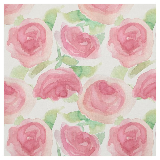 Tela Rosas de Col repollo rosa inglés floral campestre  (Retal)