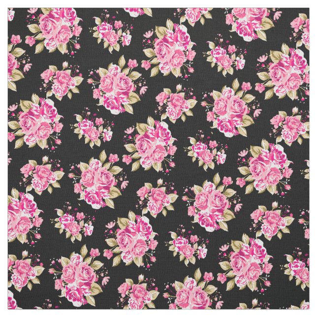 Tela Rosas de Shabby Chic Floral (Retal)
