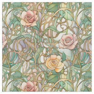 Tela Rosas elegantes art nouveau
