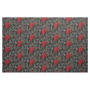 Tela rosas oscuras Tela, textil colorido de la casa