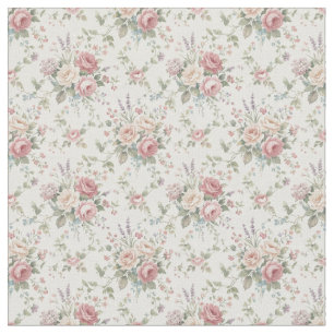 Tela Rosas Pastel Elegantes Shabby Chic