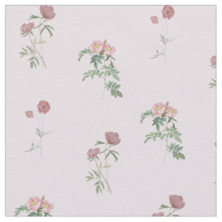 Tela Rosas púrpuras Patrón floral Vintage y elegante