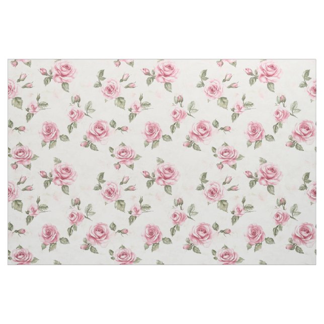 Tela Rosas Rosadas Hermosas (Yarda)