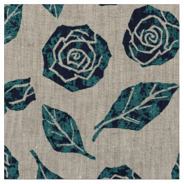 Tela Rose Pandora - Navy Teal