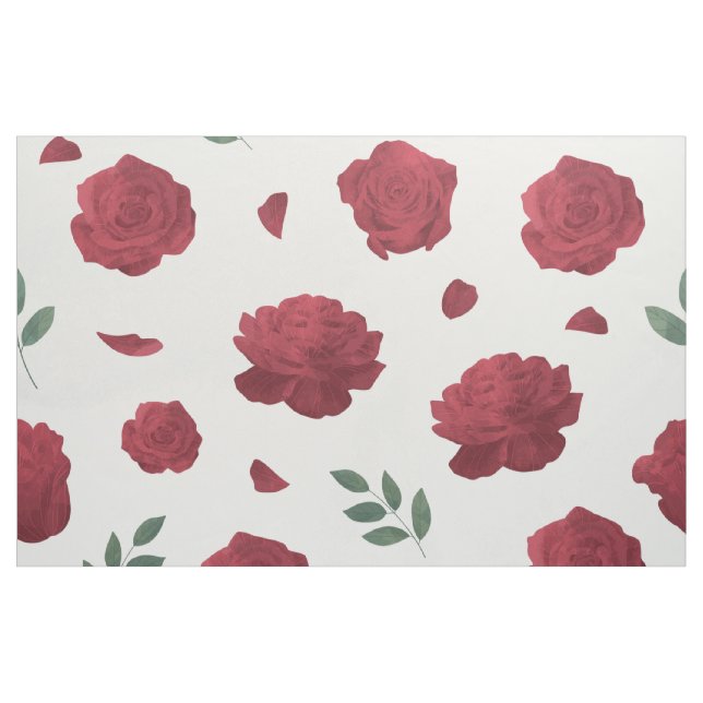 Tela Rose Pattern Fabric ("Cuarto gordo" (fat quarter))