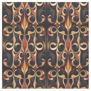 Tela Rosewood Scroll Art Nouveau