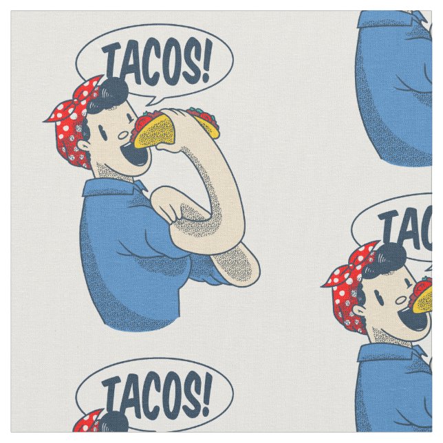 Tela rosie el riveter taco cinco de mayo (De cerca)