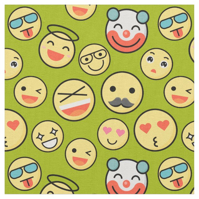 Tela Rostros de emoji (De cerca)