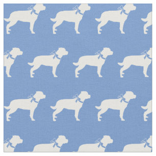 Tela Rottweiler Rottie Dog Silhouette Mascota Light Blu