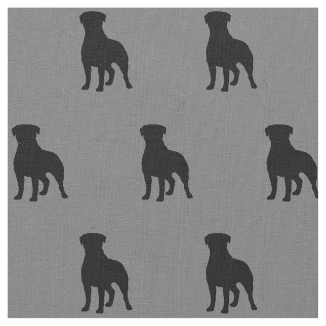 Tela Rottweiler siluetea el modelo (De cerca)