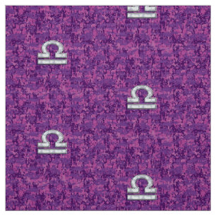 Tela Rótulo Libra en el camo digital de Fuchsia