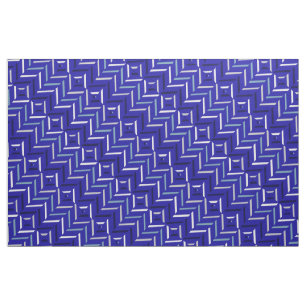 Tela Royal Blue Gray-Blue Silver Navy White Pattern
