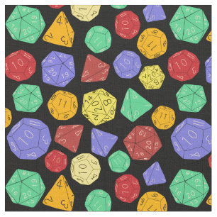 Tela RPG Gaming Dice, Mesa, Juegos Fantasmas Patterados