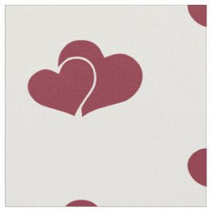 Tela Rubíes Antiguos Dobles Corazones