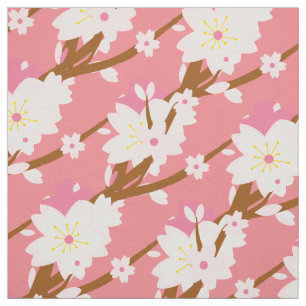 Tela Rubor rosa Sakura CH Blossom japonés