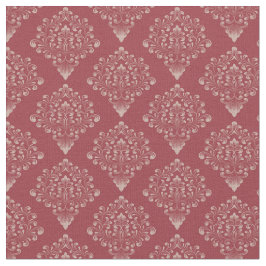 Tela Rustic Red Damask
