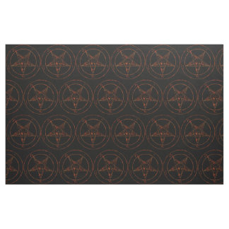 Tela Rusto Iron Baphomet Demon Gótico Fabric