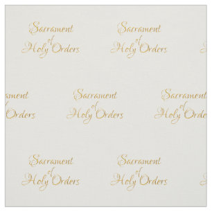 Tela Sacrament of Holy Orders Golden 3D Look
