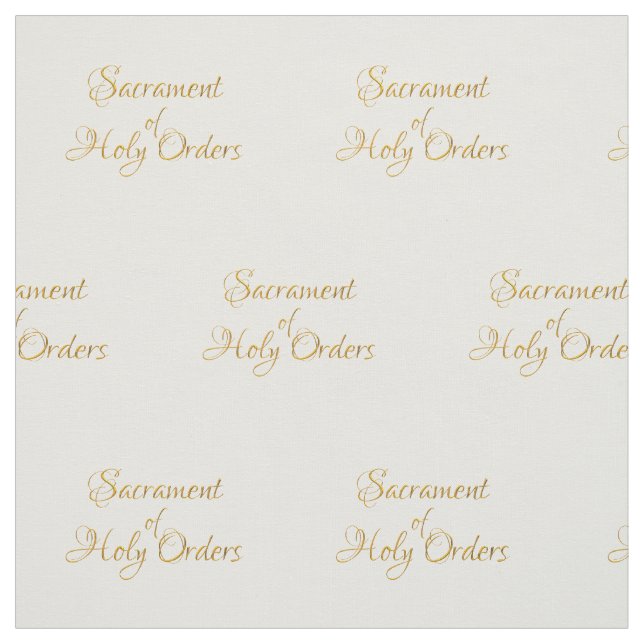 Tela Sacrament of Holy Orders Golden 3D Look (Retal)