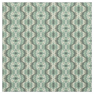 Tela Sage Green Beige Gray Brown Aztec Mosaic Patrón