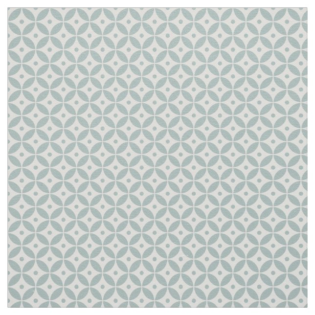 Tela Sage Green Geometric Pattern Shippo (Retal)