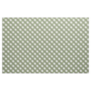 Tela Sage Green Gingham Patterned