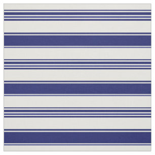 Tela Sailor Blue & White Beach Stripes (mediano tamaño)