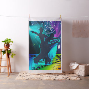 Tela Sala De Baile Luces Parejas Y Música YD