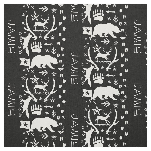 Tela Sala Personalizada Moderna Para Niños De Bear Fox  (Retal)