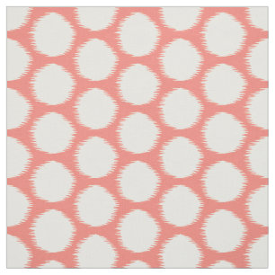 Tela Salmon Asian Moods Ikat Dots