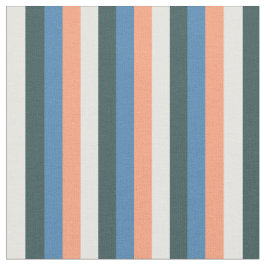 Tela Salmón, azul, gris pizarra oscuro, líneas blancas 