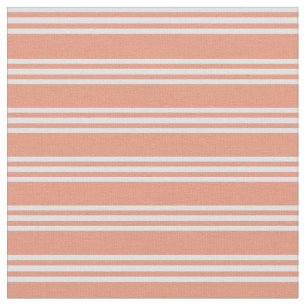 Tela Salmón oscuro y franjas de lavanda