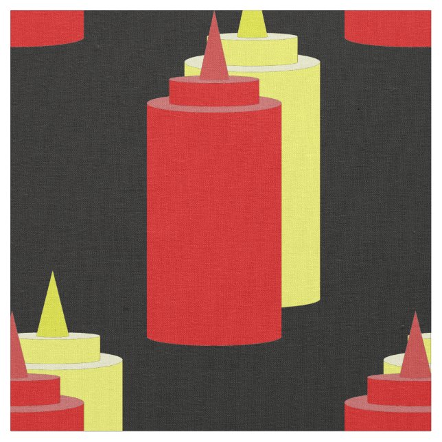 Tela Salsa de tomate y mostaza (De cerca)