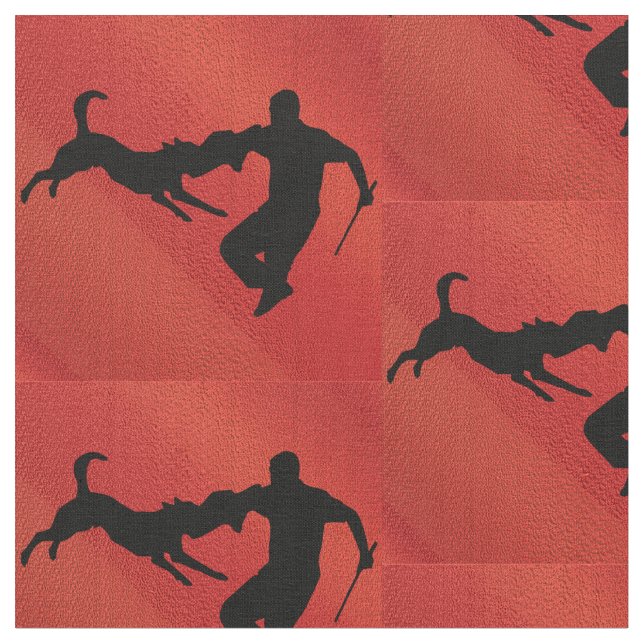 Tela Saltos del perro de Schutzhund (De cerca)