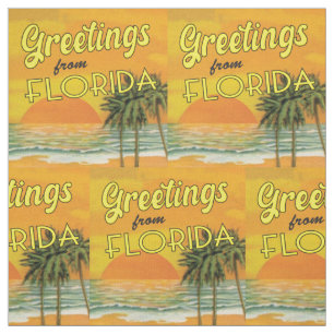 Tela Saludos antiguos del patrón Florida